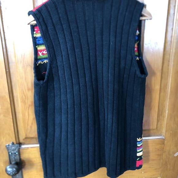 Vtg White Stag Embroidered Floral Vest - Picture 7 of 16